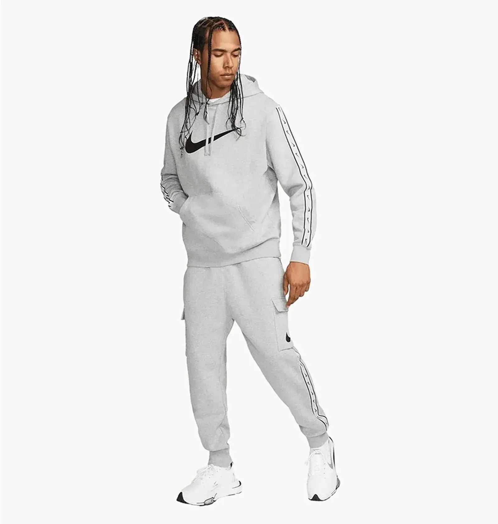 Спортивний костюм чоловічий Nike Sportswear Repeat Fleece Grey (DX2028-063__DX2030-063)