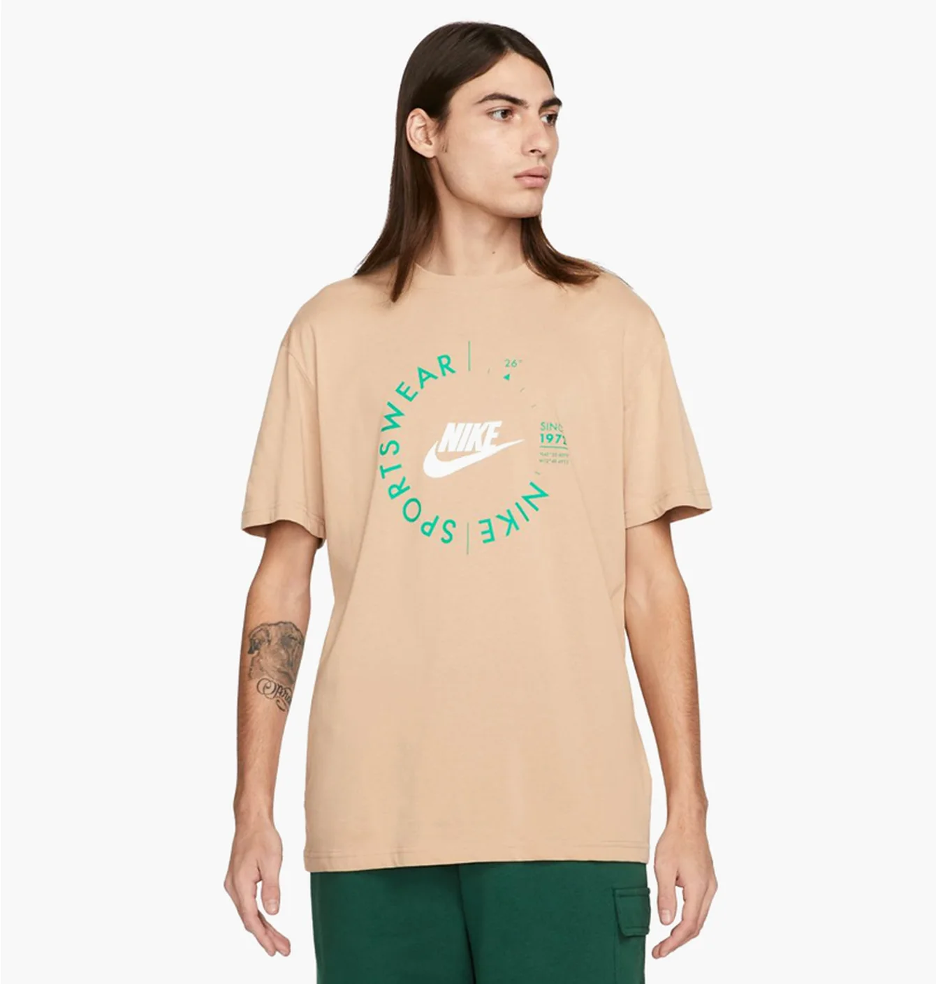 Футболка чоловіча Nike M Nsw Spu Ss Tee Beige FJ5255-200