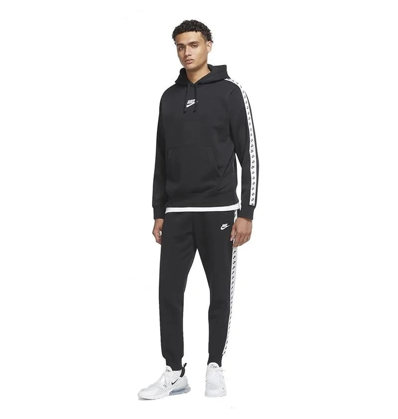 Спортивний костюм чоловічий Nike Essential Hooded Tracksuit Black DM6838-010