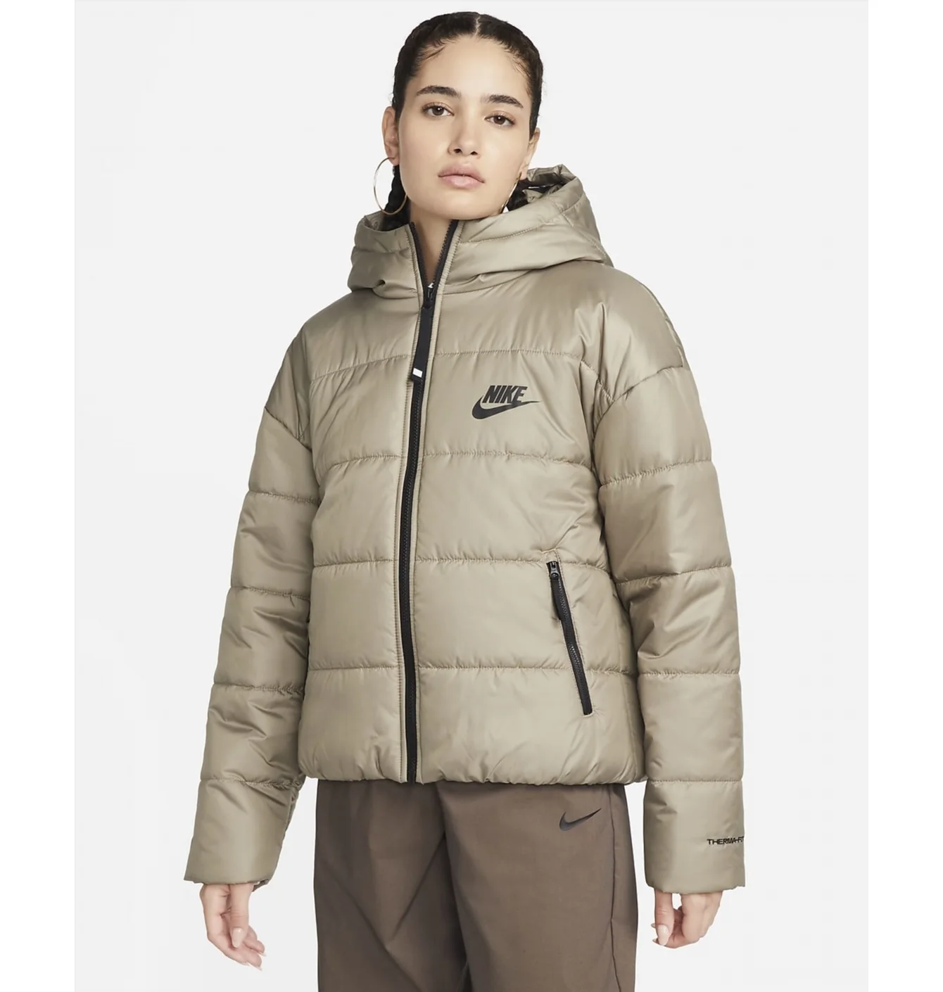 Куртка жіноча Nike W Nsw Syn Tf Rpl Hd Jkt Beige Dx1797-351