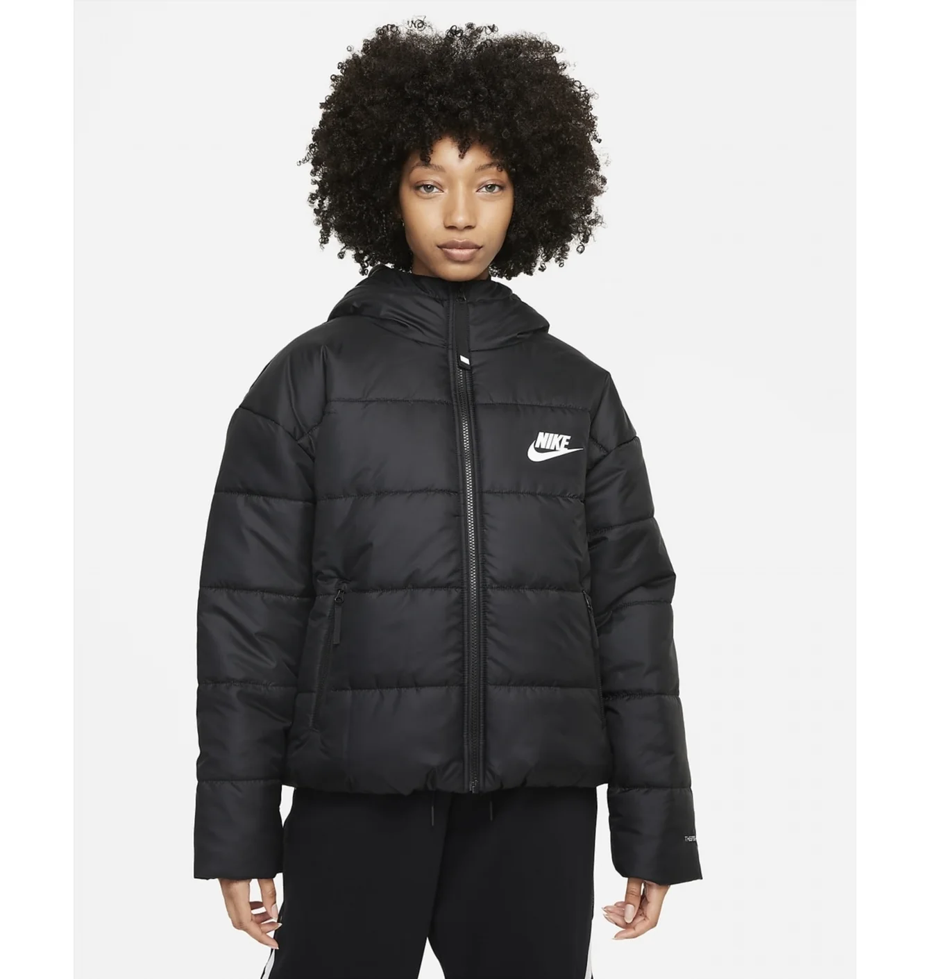 Пуховик жіночий Nike W Nsw Tf Rpl Classic Hd Jkt Black DJ6995-010