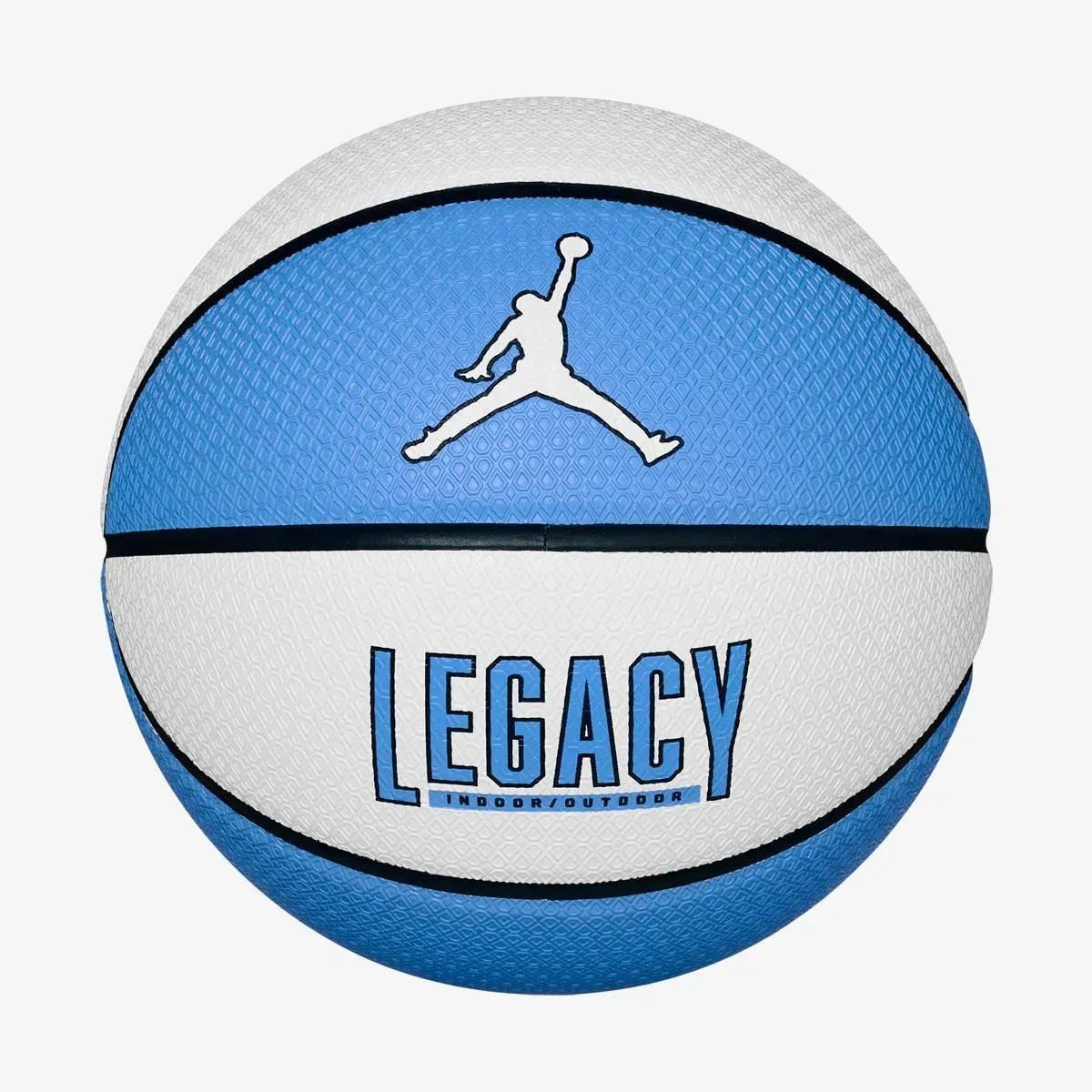 Футбольний м'яч Jordan Jordan Legacy 2.0 8P Deflated White/College Navy/College Navy/Valor Blue 07 (J.100.8253.165.07)