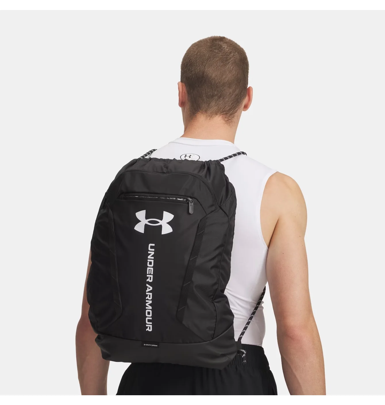 Рюкзак чоловічий Under Armour Hustle Sackpack Black 6000519-001