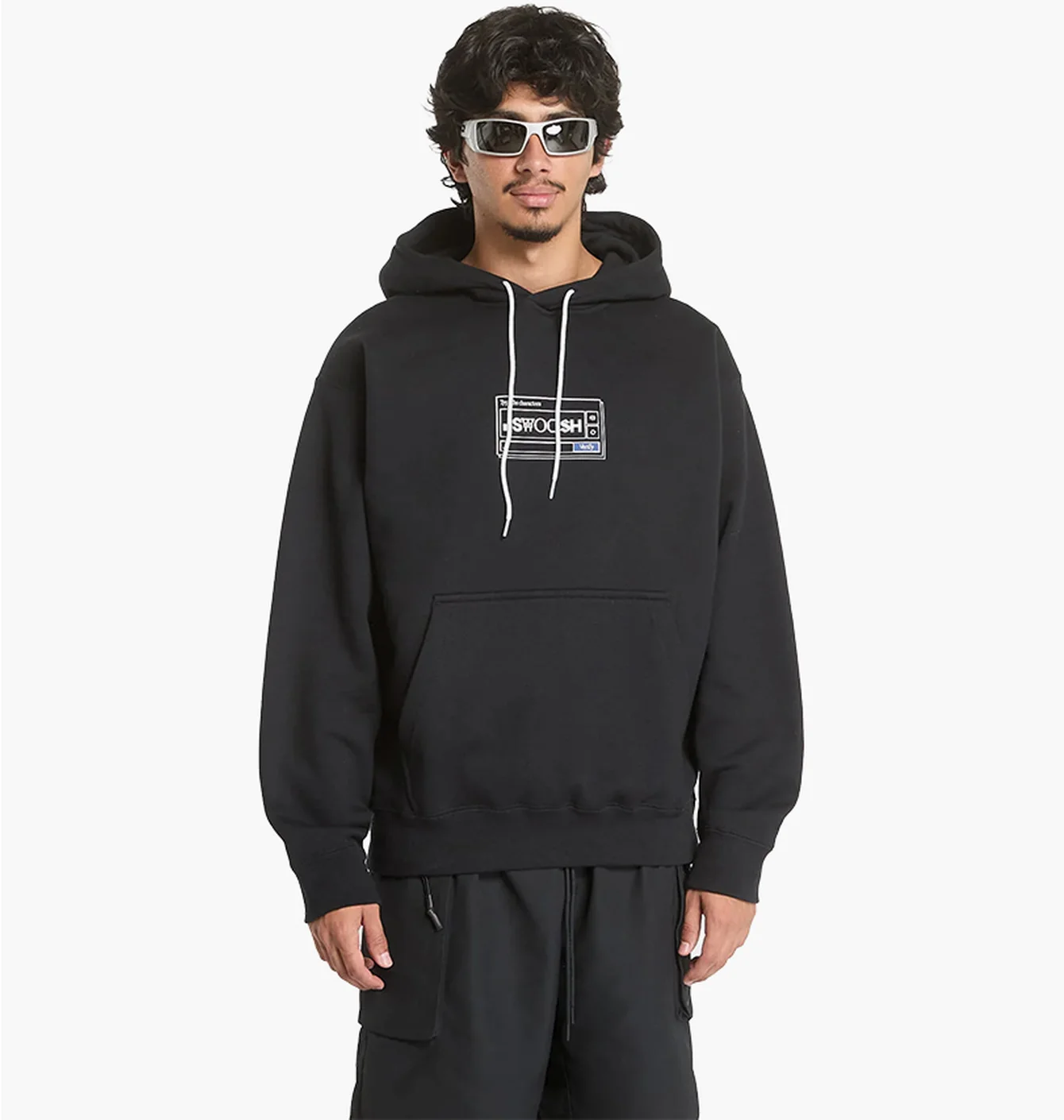 Nike .Swoosh Are You A Bot Exclusive Hoodie Black