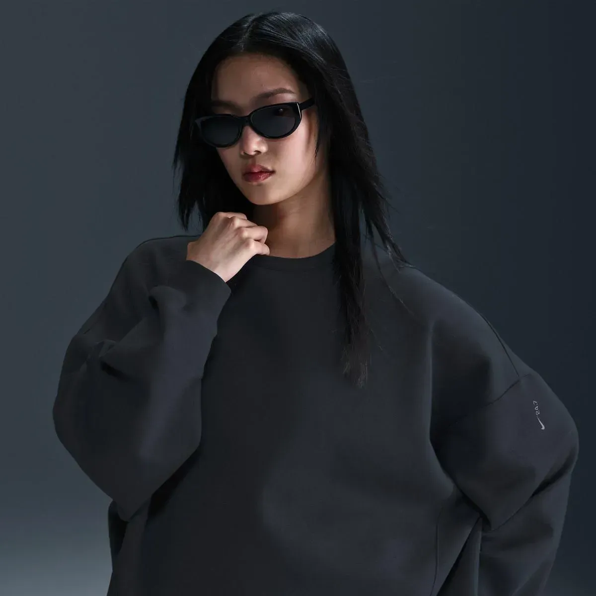 W NK 24.7 DF CREW SOFT KNIT