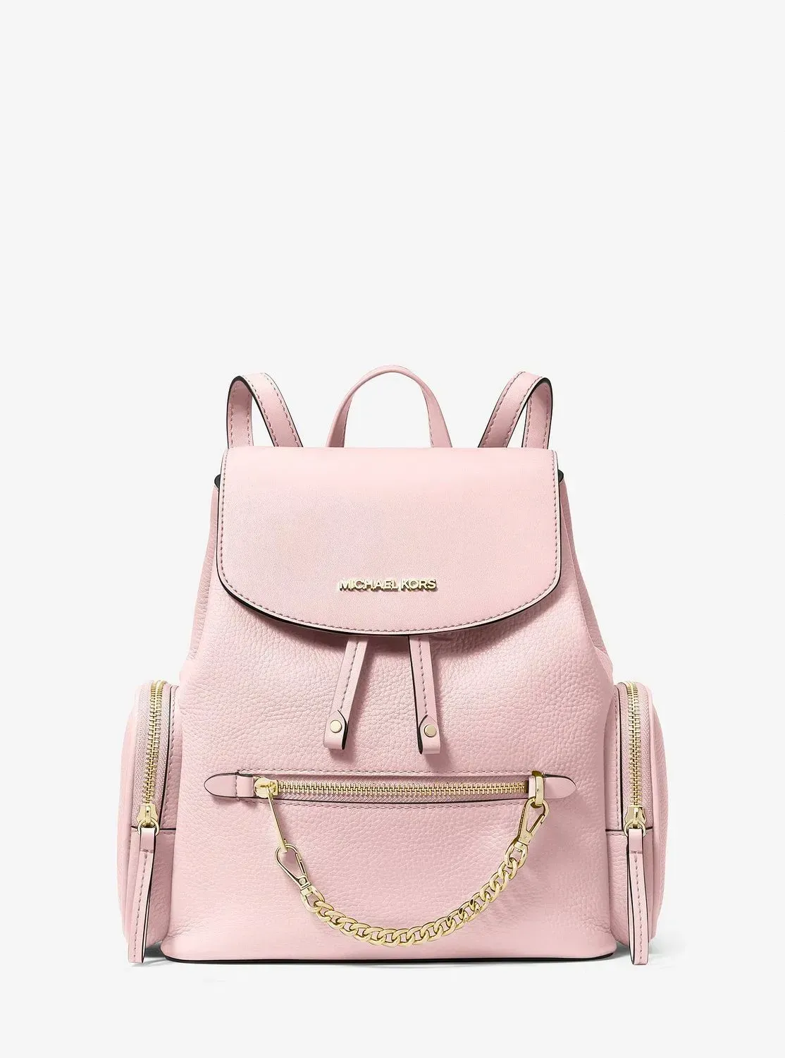 MICHAEL KORS Jet Set Medium Pebbled Leather Backpack