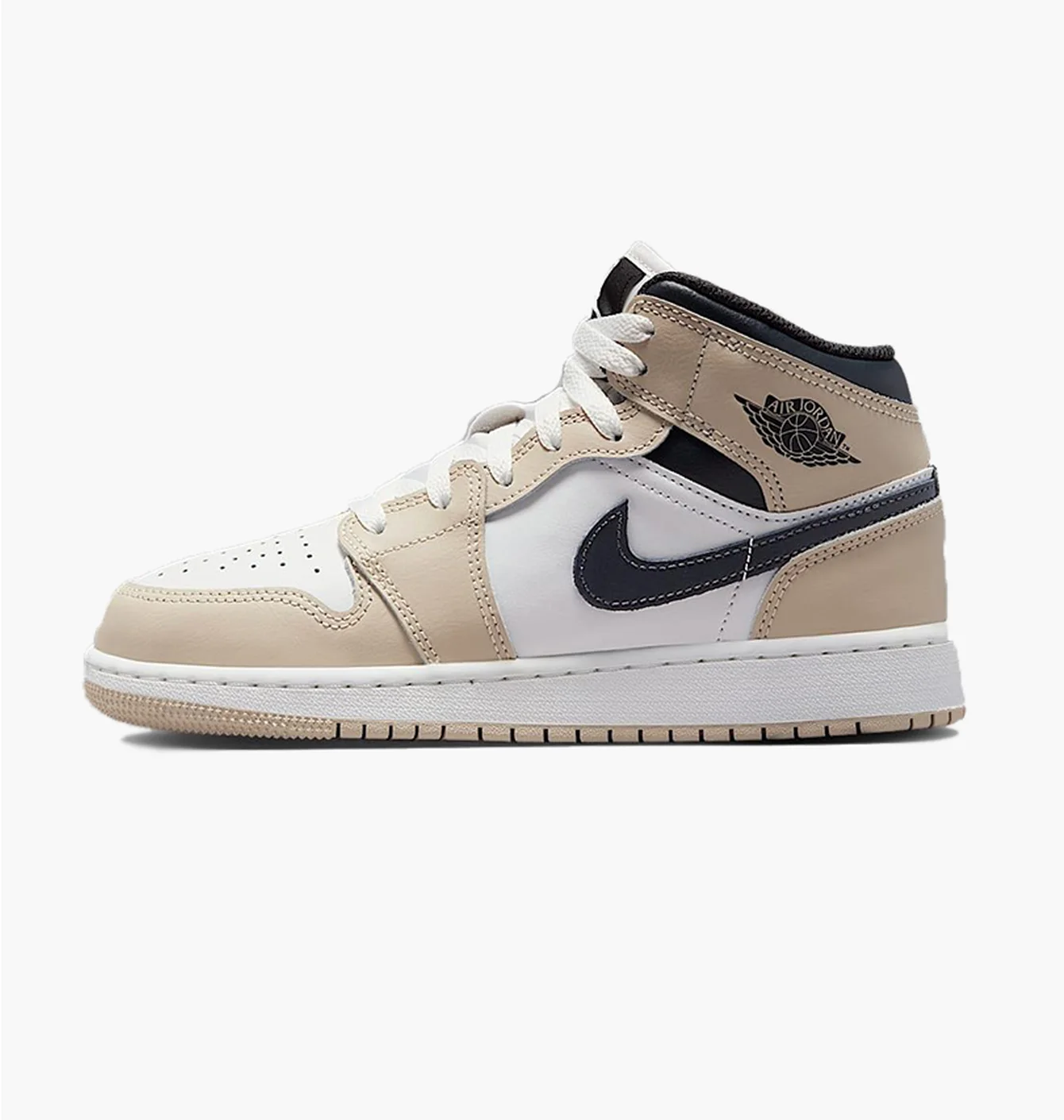 Кросівки дитячі Air Jordan 1 Mid Beige/White DQ8423-153