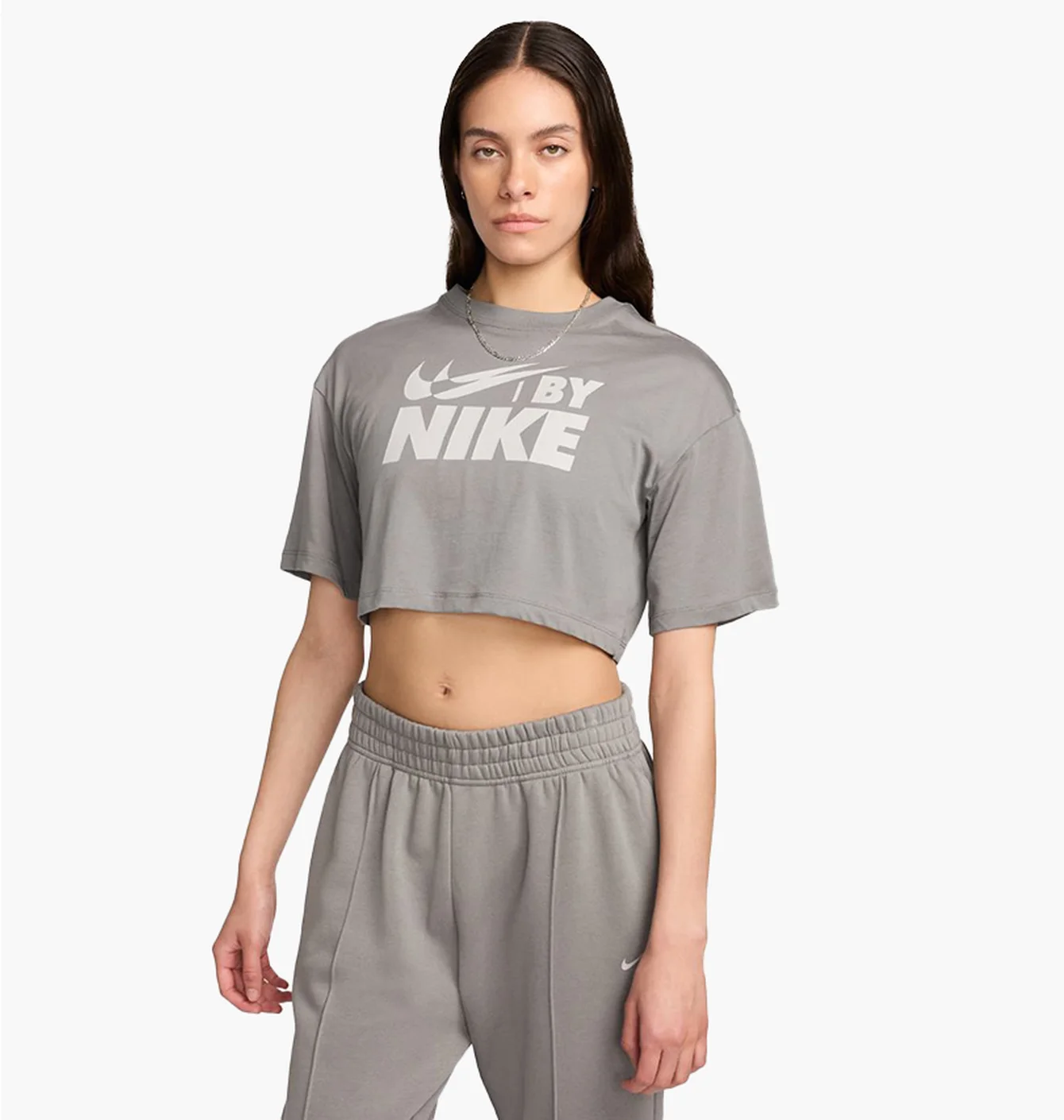 Футболка жіноча Nike Nsw Crop Tee Gls Grey FZ4635-029