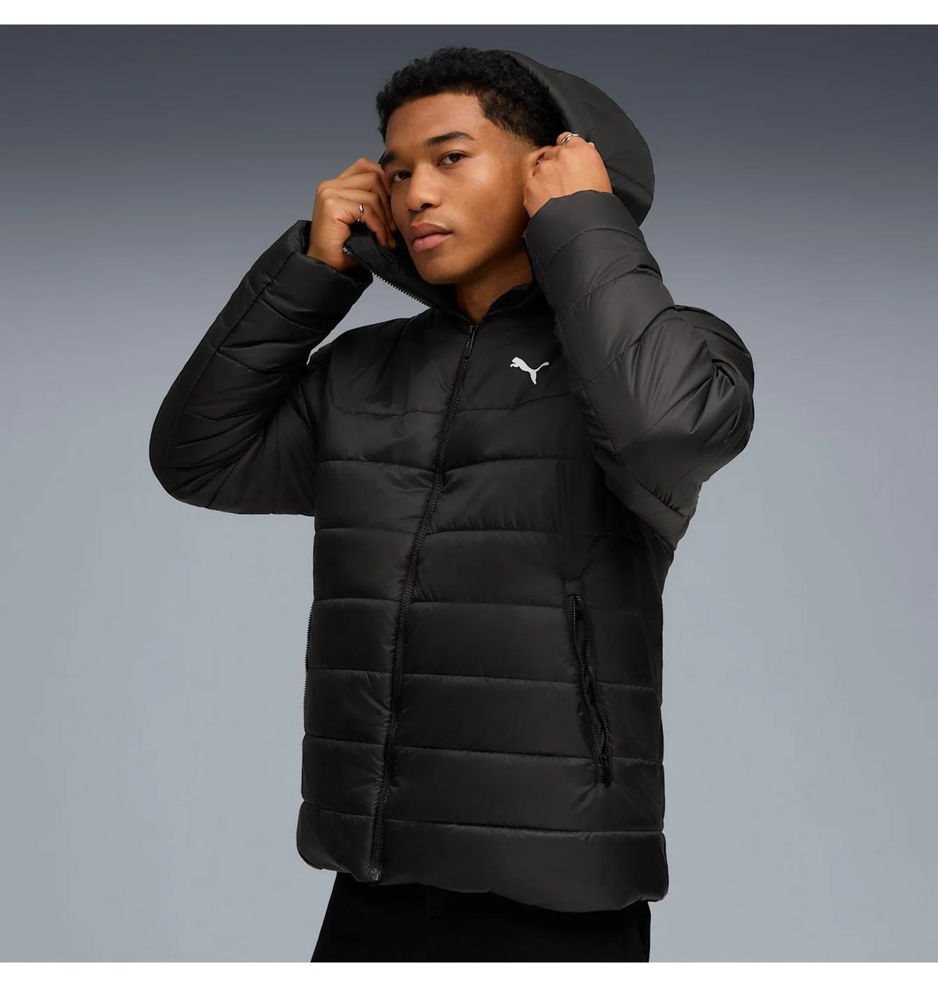 Куртка Puma Ess Hooded Padded Jacket Black