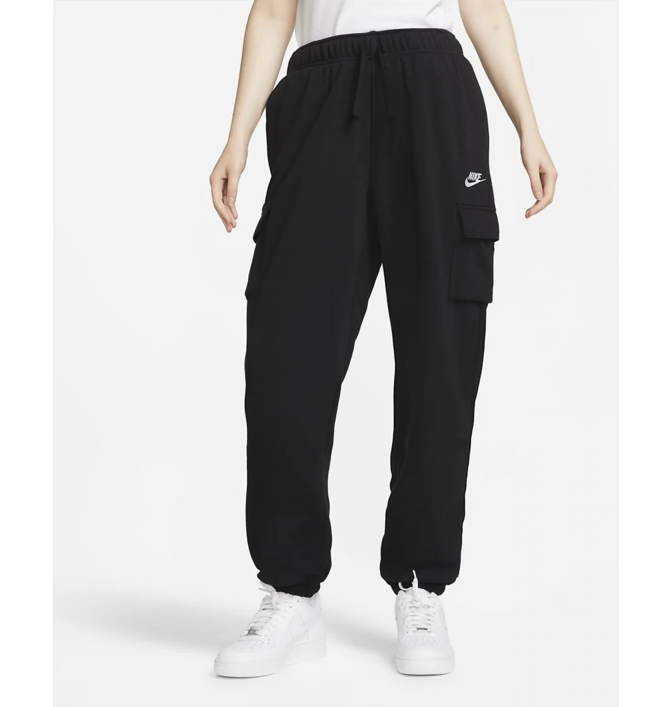Штаны Nike Nsw Club Fleece Cargo Pants Black