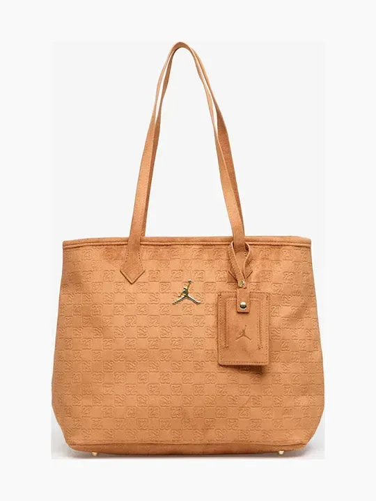 JAM SUEDE MONOGRAM TOTE