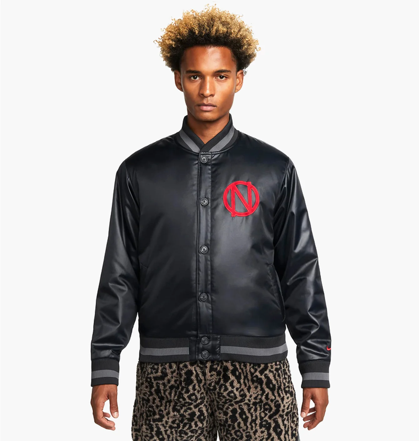 Бомбер Nike PREMIUM FULL ZIP BASKETBALL JACKET BLACK