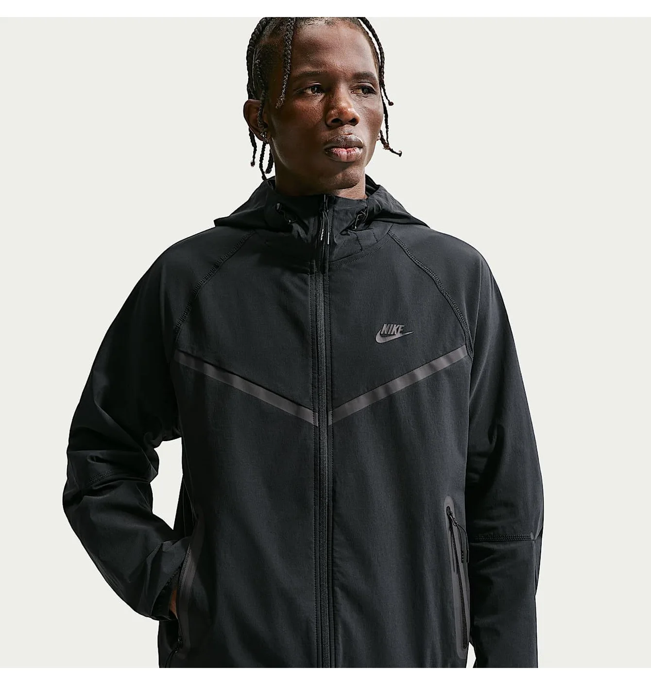Вітровка чоловіча Nike M Nk Df Tch Wvn Wr Fz Black IU6965-010