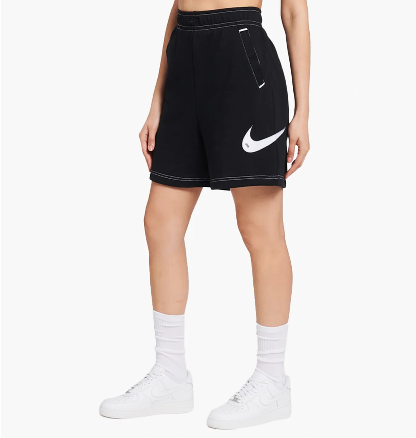 Шорти жіночі Nike Nsw Swoosh Fleece Shorts Black Dm6750-010