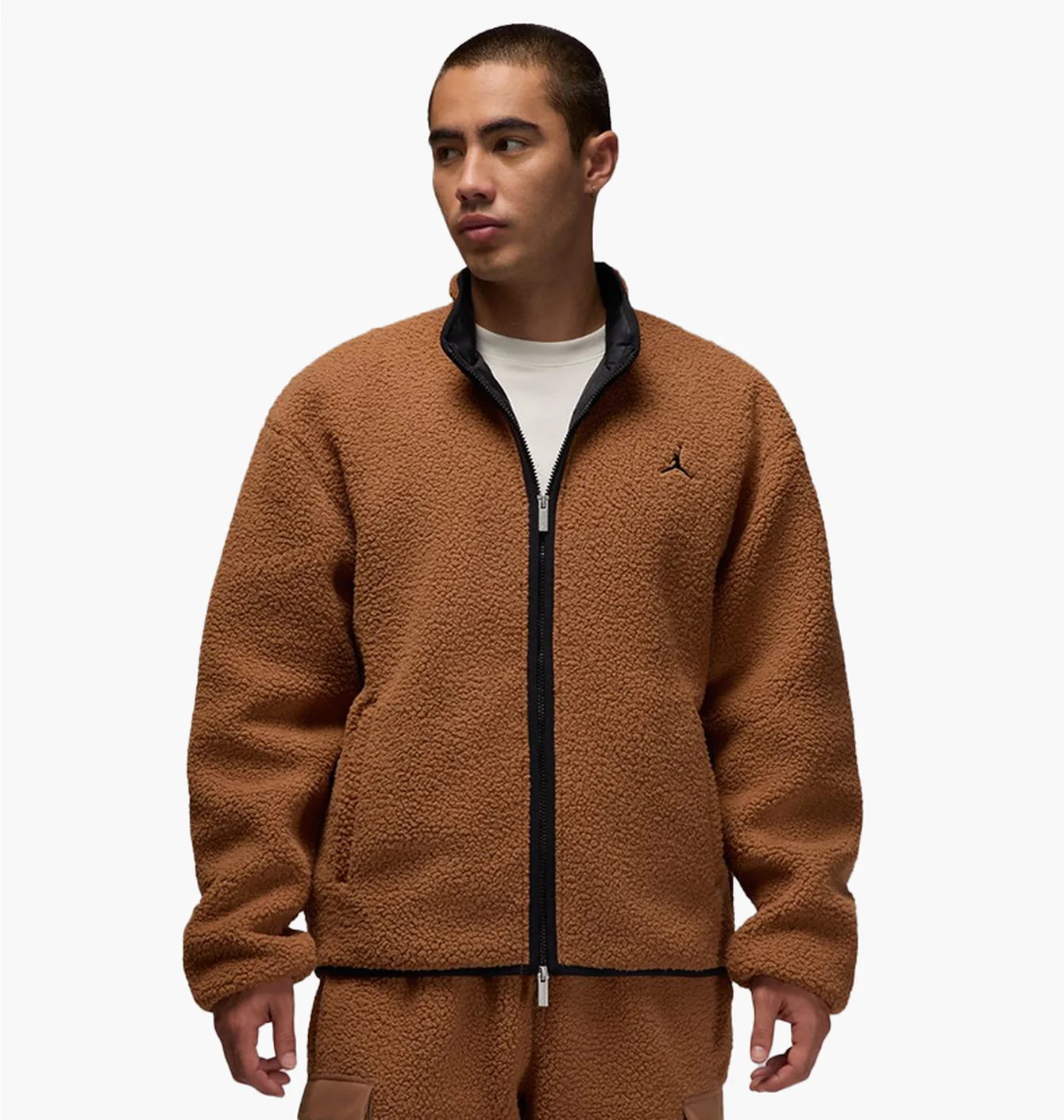 Зіп Худі Jordan Sherpa (коричневе)