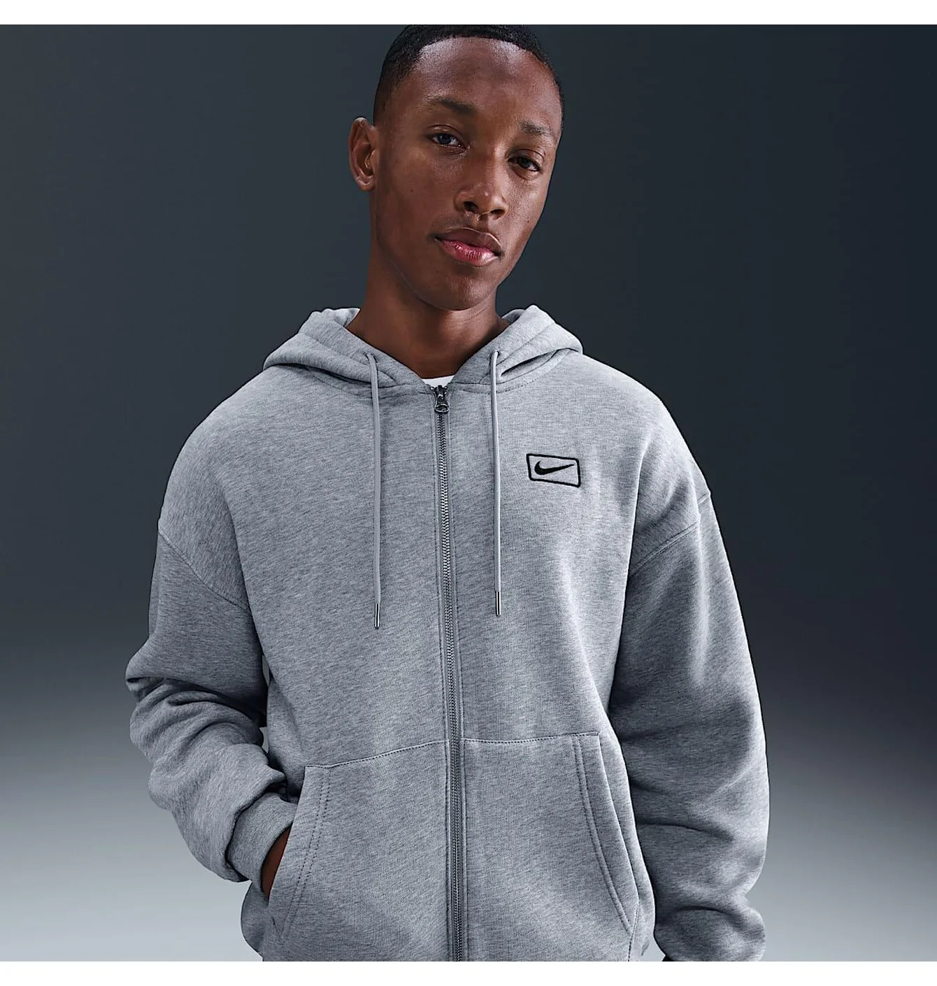 Толстовка чоловіча Nike Club Grey IQ2765-063