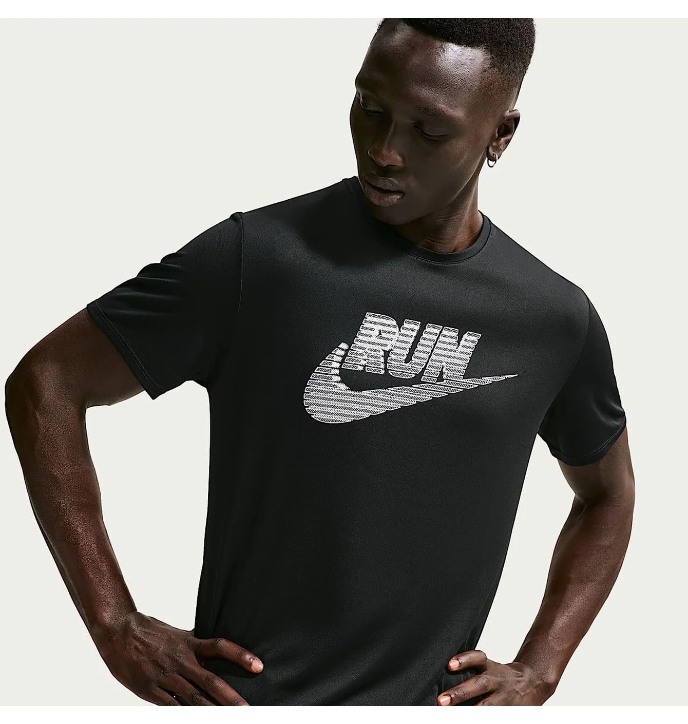 Футболка чоловіча Nike Df Uv Miler Run Energy Ss Black IF9475-010