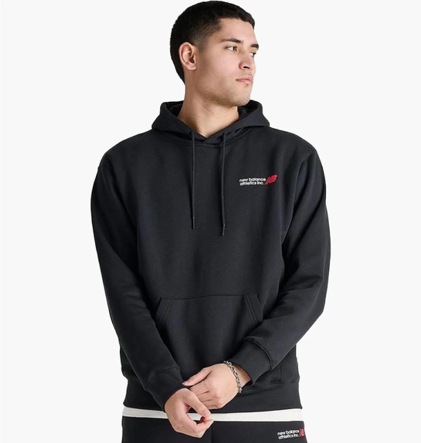 Худі New Balance чорне мале лого