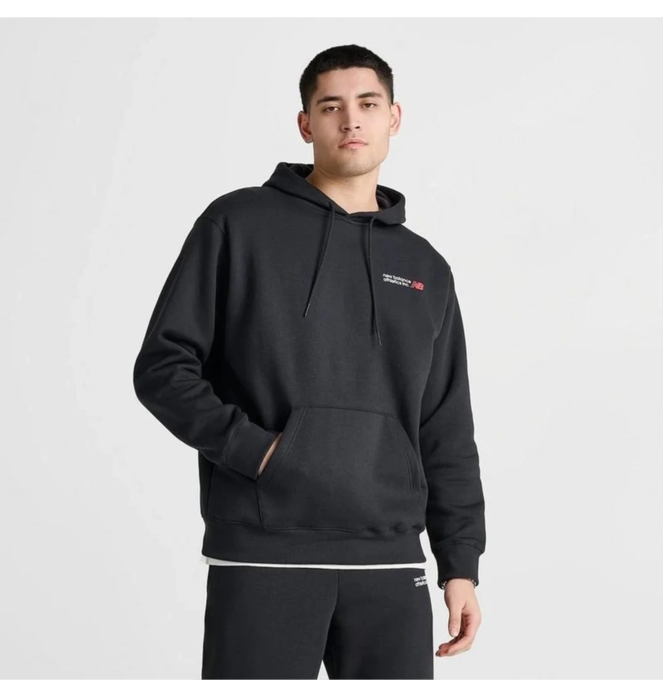 Худі New Balance чорне мале лого