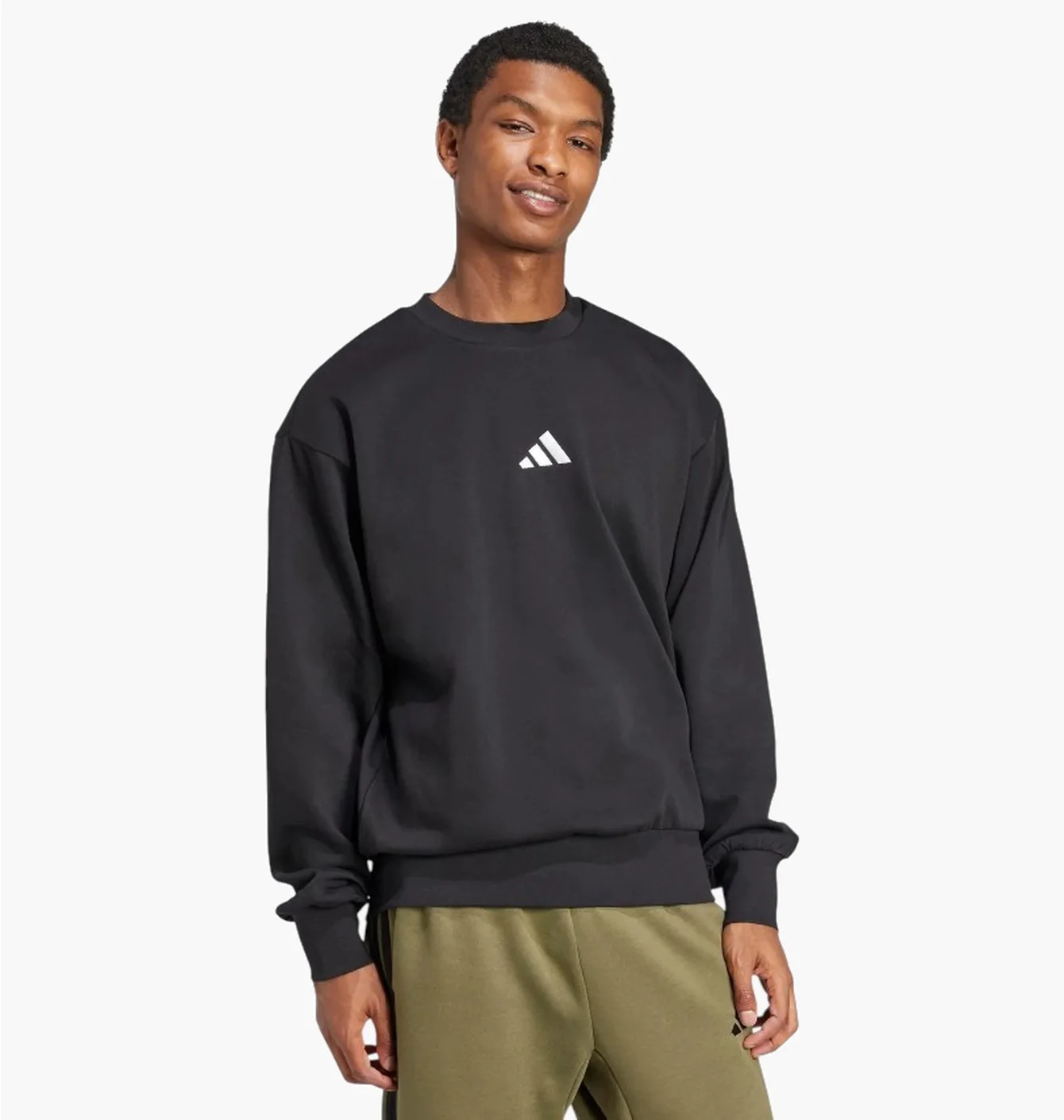 Світшот чоловічий Adidas Feelcozy Black JE3794