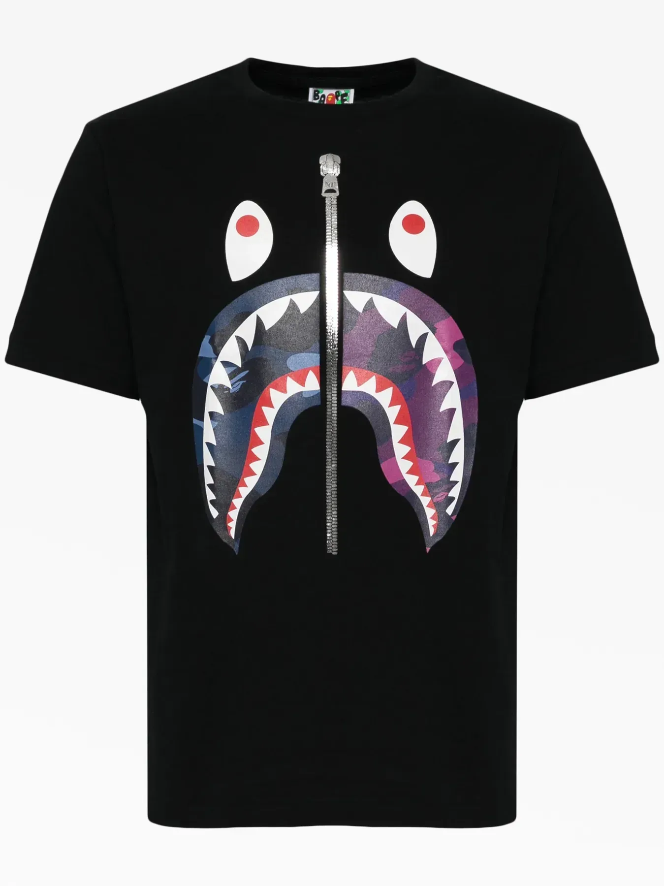 Bape COLOR CAMO SEPARATE SHARK TEE