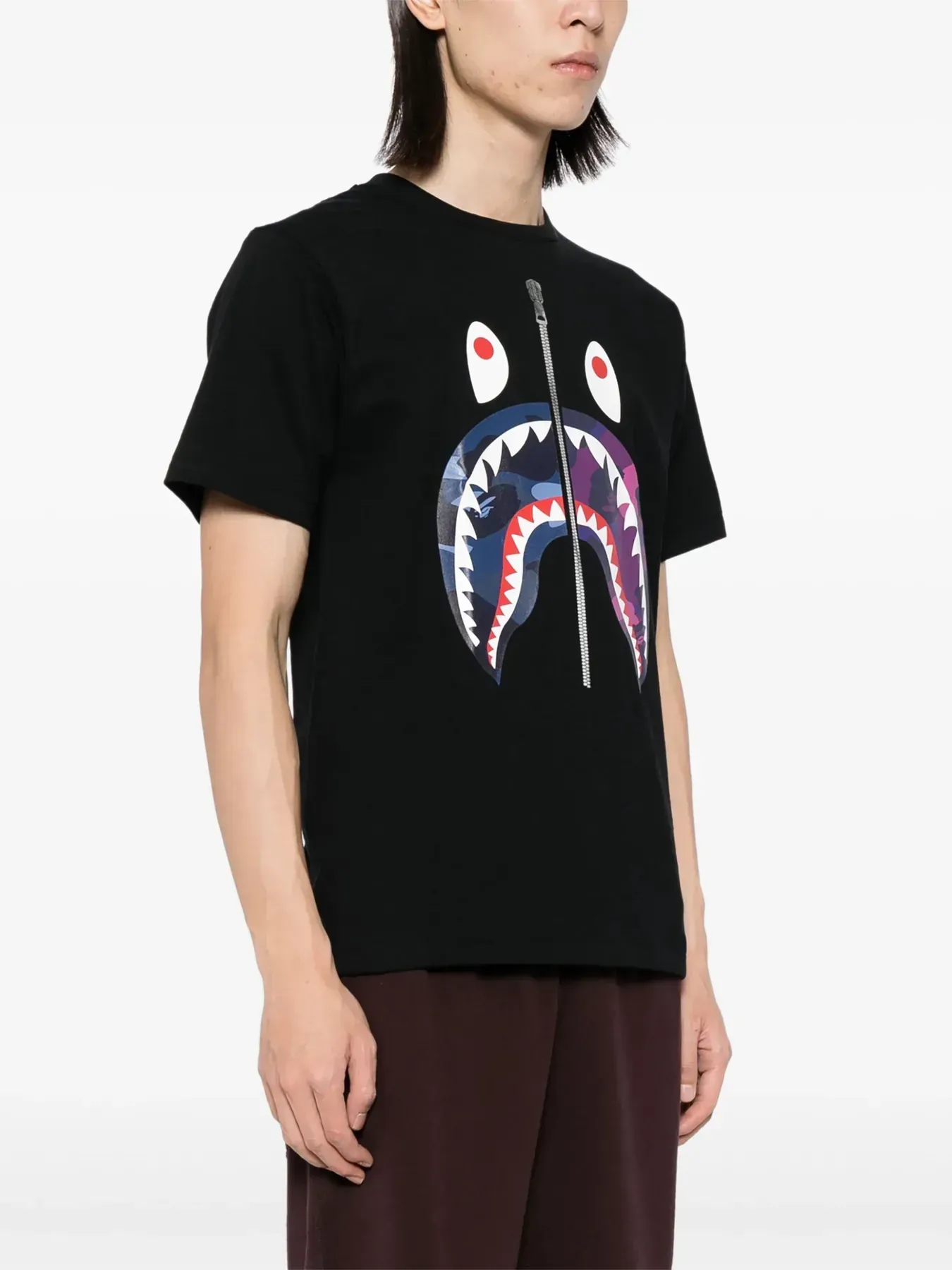 Bape COLOR CAMO SEPARATE SHARK TEE