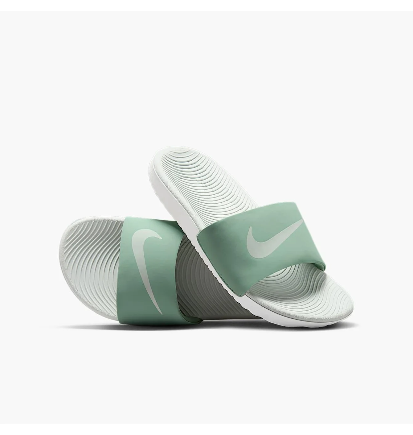 Тапочки дитячі Nike Kawa Green/White FJ8812-001