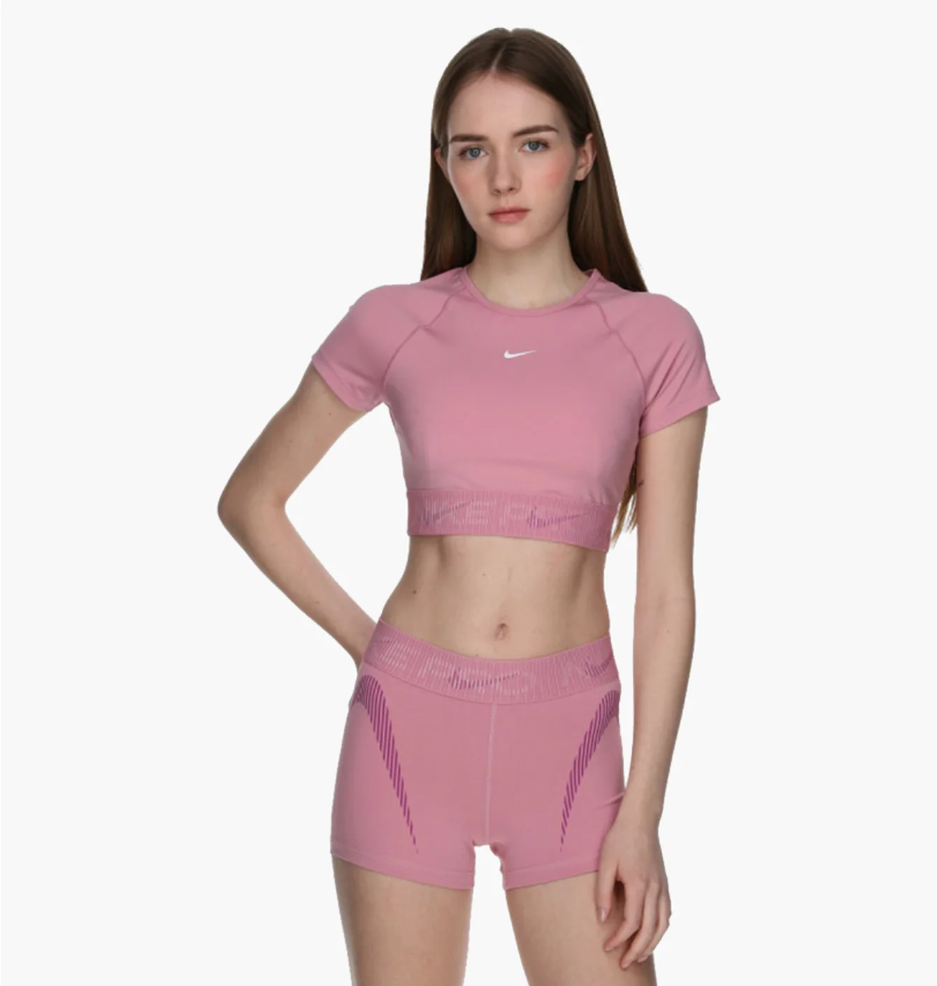 Nike Pro Dri-FIT Short-Sleeve Cropped Top