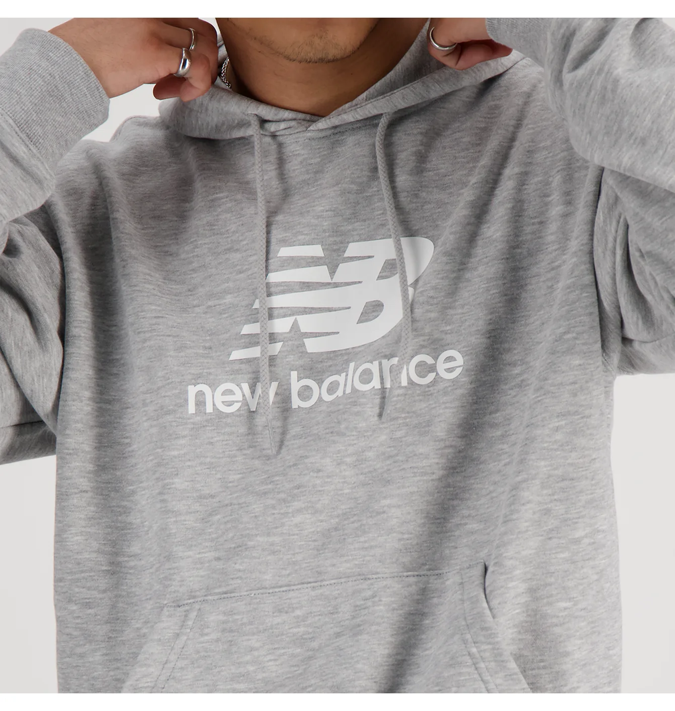 New Balance Stacked Logo / Grey