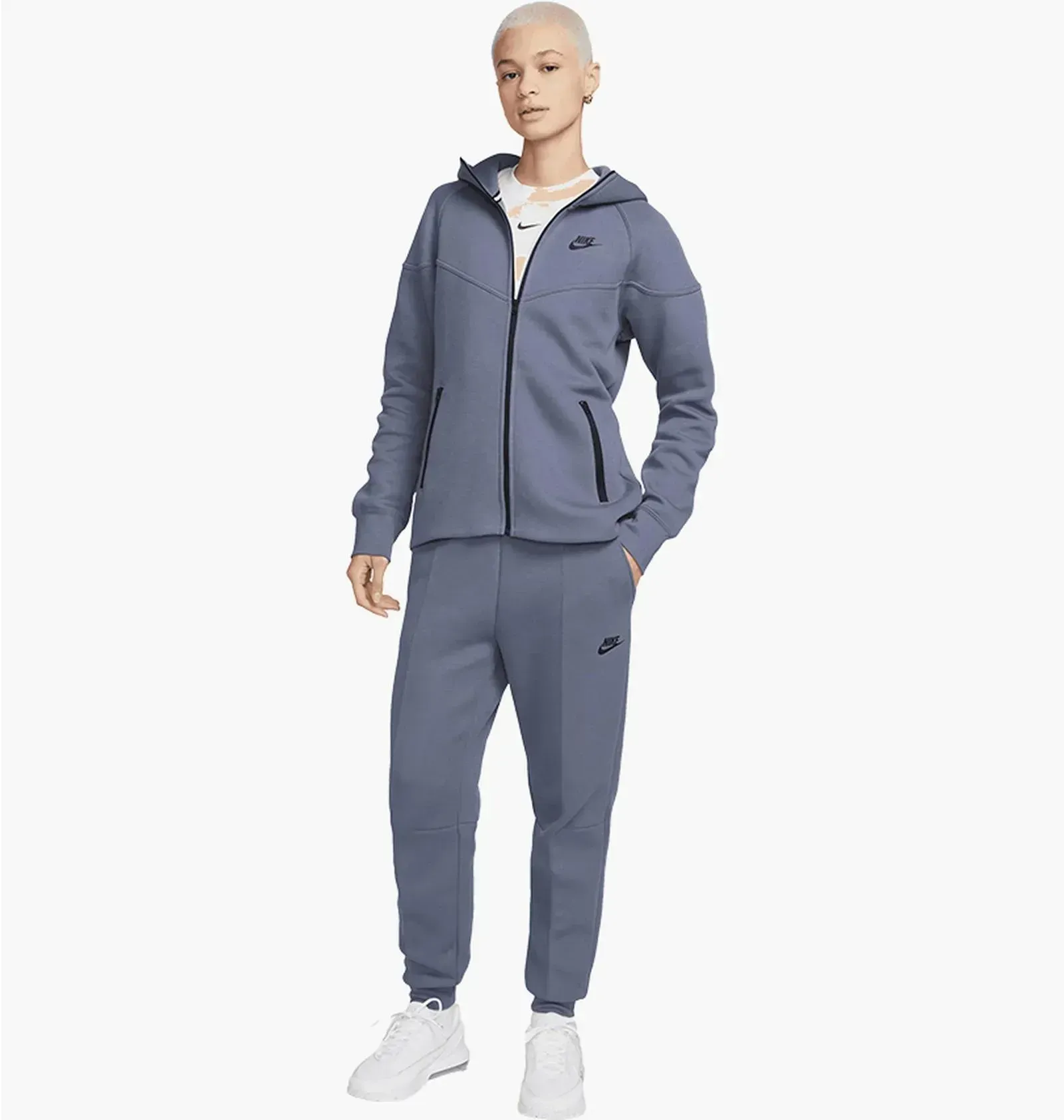 Спортивний костюм жіночий Nike Sportswear Tech Fleece Windrunner Tracksuit Blue (FB8338-003__FB8330-003)