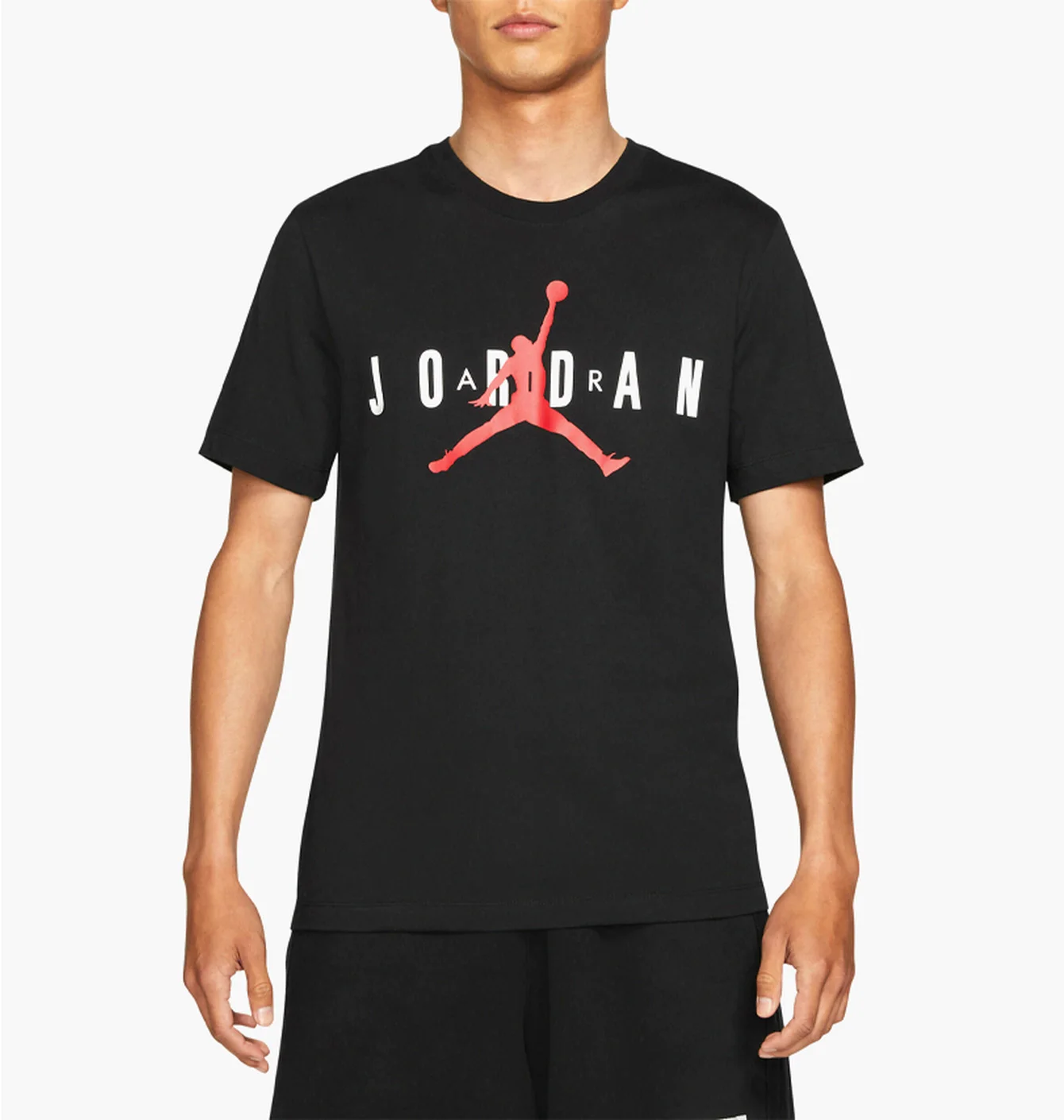 Jordan Tee Centre Logo Black