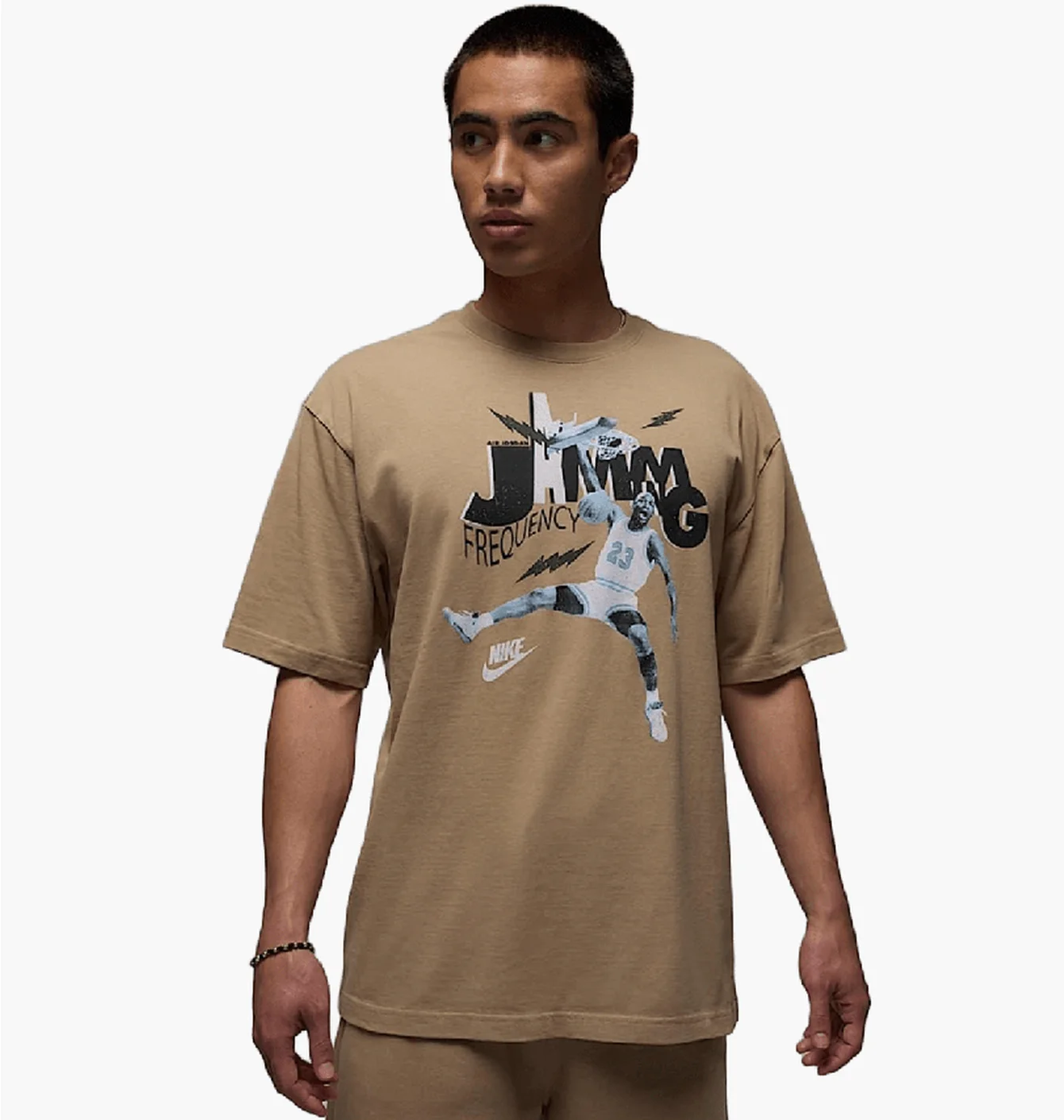 Футболка чоловіча Air Jordan Brand Jam 85 Ss Crew Beige HJ2929-240