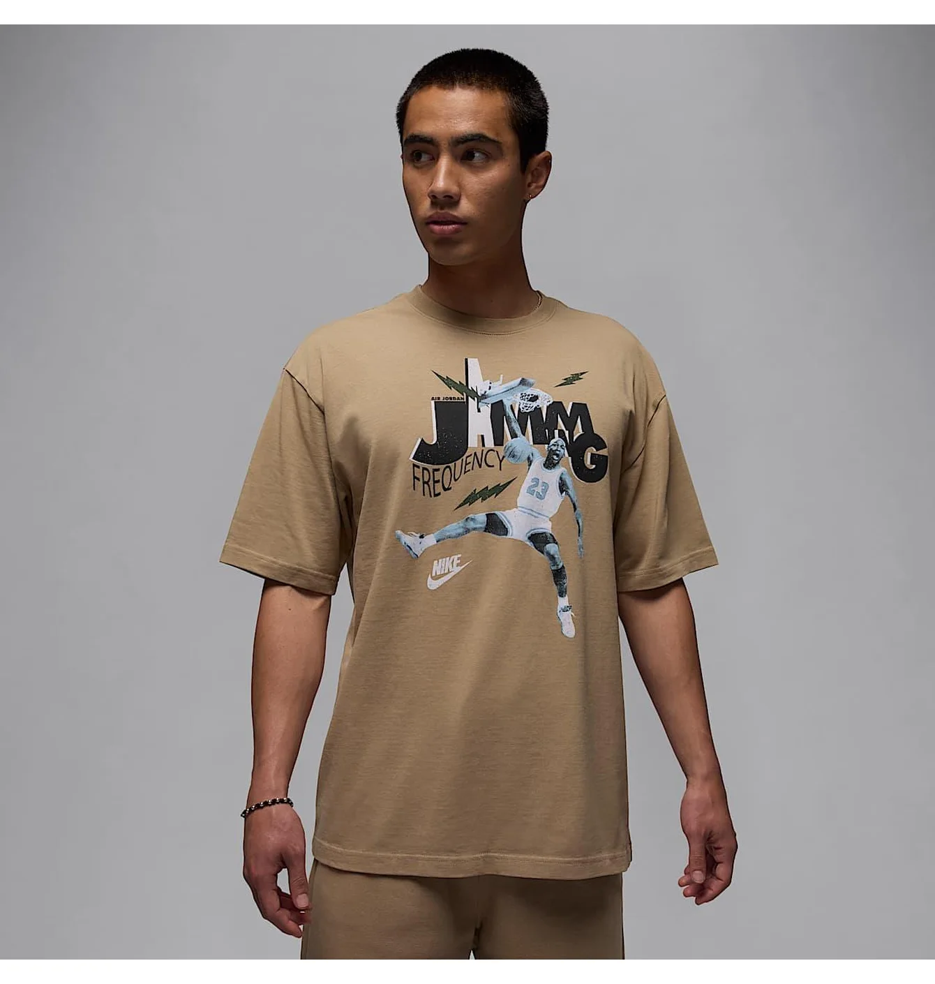 Футболка чоловіча Air Jordan Brand Jam 85 Ss Crew Beige HJ2929-240