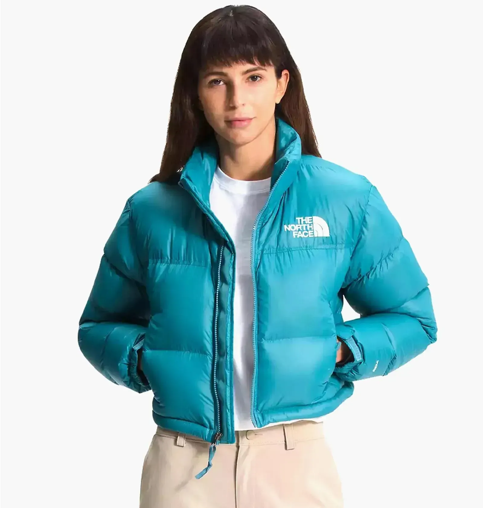 W пуховикThe North Face Print Nuptse Short