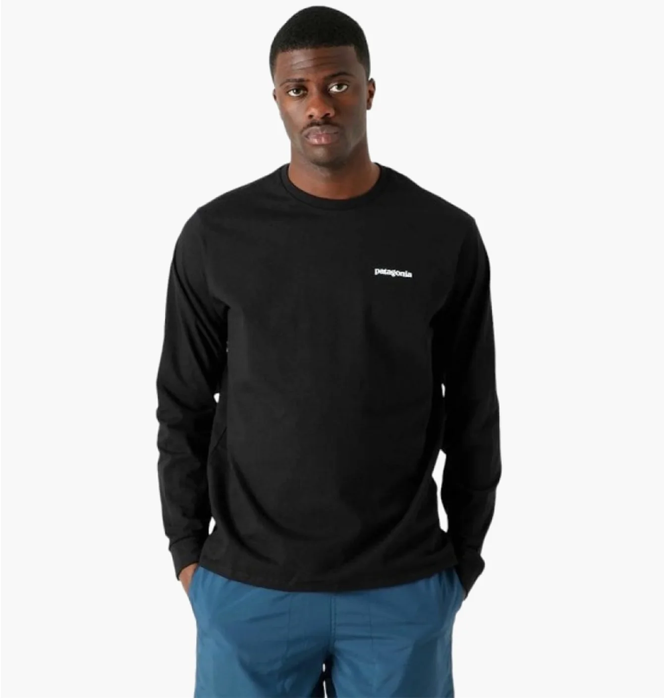 Patagonia P-6 Logo Uprisal Crew Sweatshirt Black