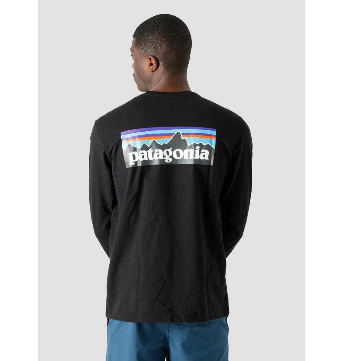 Patagonia P-6 Logo Uprisal Crew Sweatshirt Black