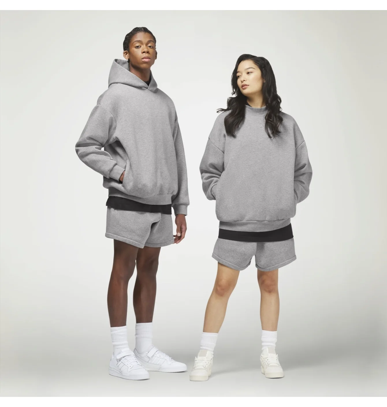 Шорти унісекс Adidas Basketball Heather Shorts Grey IN1722