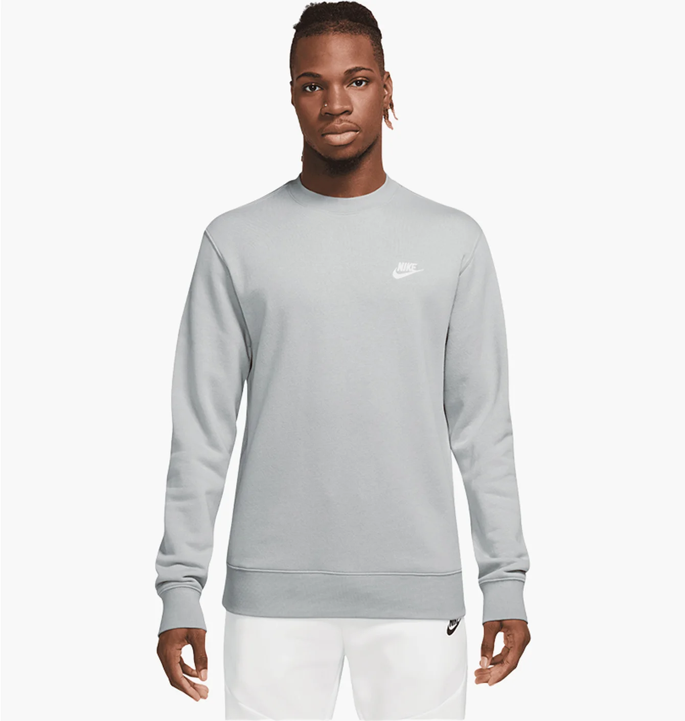 Світшот чоловічий Nike Club Crew Sweatshirt Grey BV2662-077