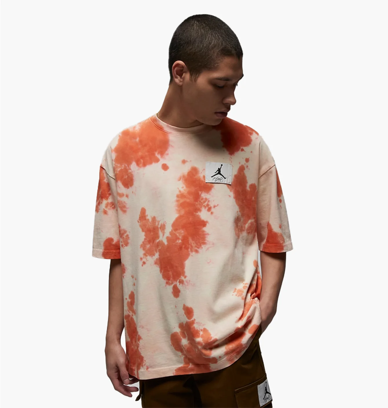 Футболка чоловіча Air Jordan Essentials MenS Oversized Graphic T-Shirt Beige/Orange DX9583-111