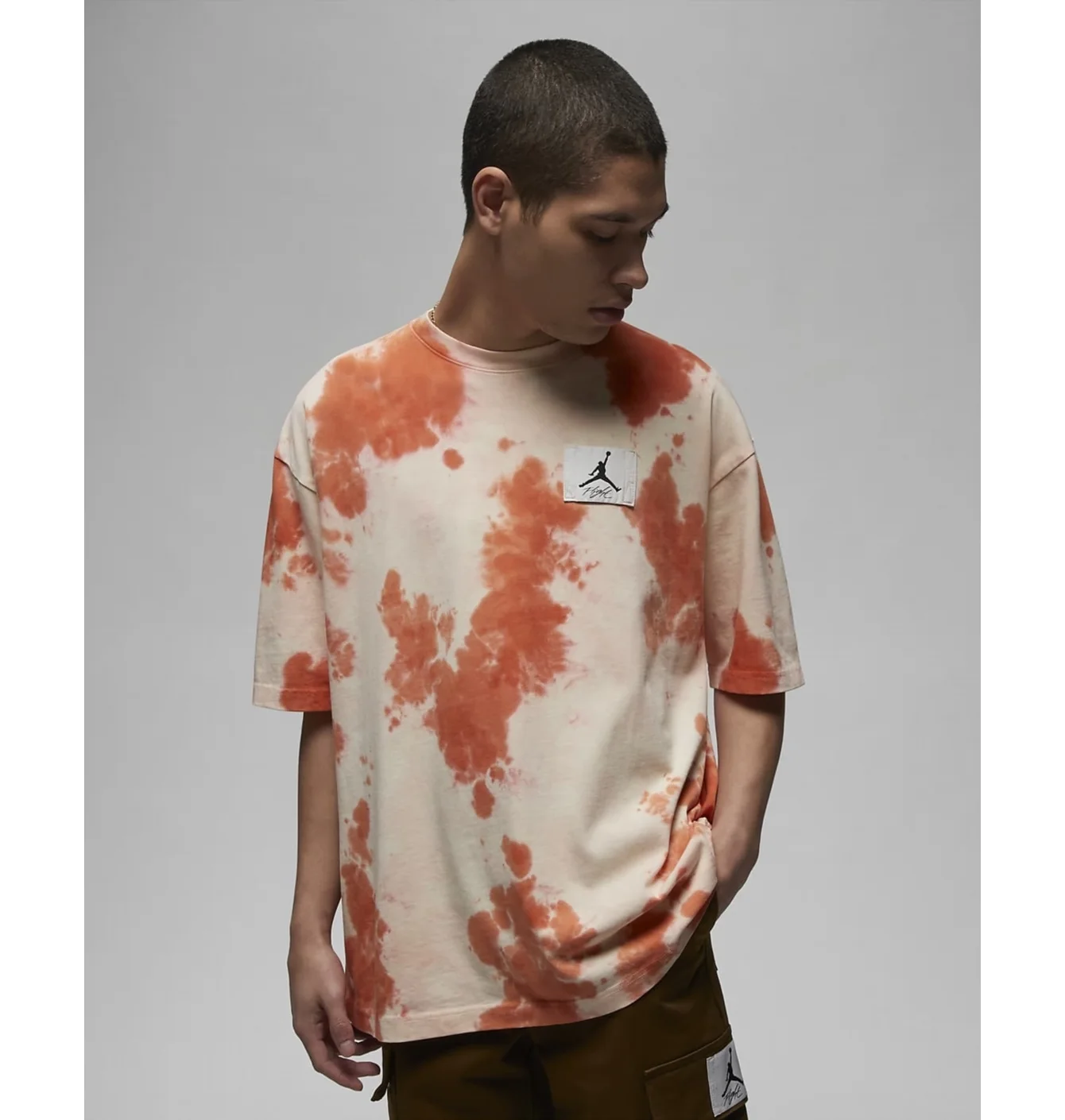 Футболка чоловіча Air Jordan Essentials MenS Oversized Graphic T-Shirt Beige/Orange DX9583-111
