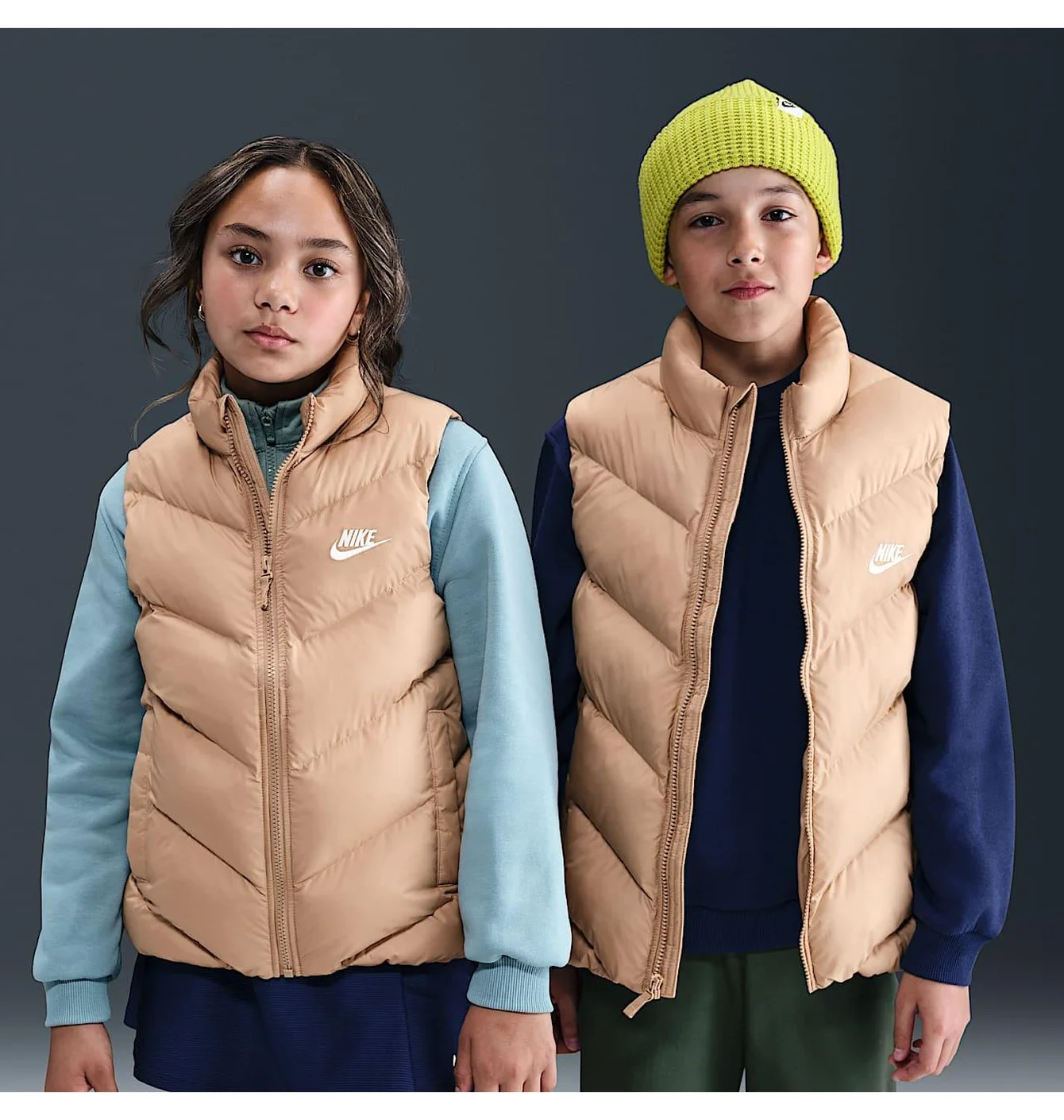 Жилетка дитяча Nike Nsw Tf Adp Puffer Vest Beige HJ2537-200