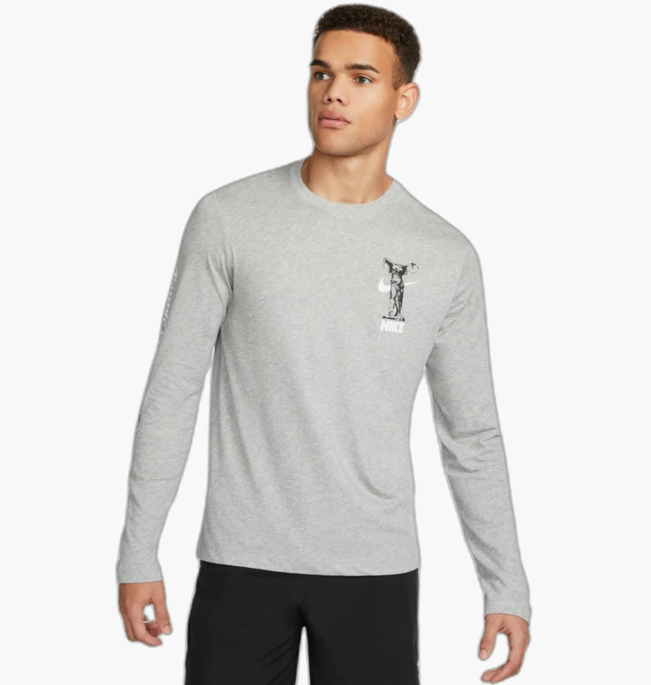 Лонгслів чоловічий Nike Dri-Fit Wild Card Grey DX0981-063