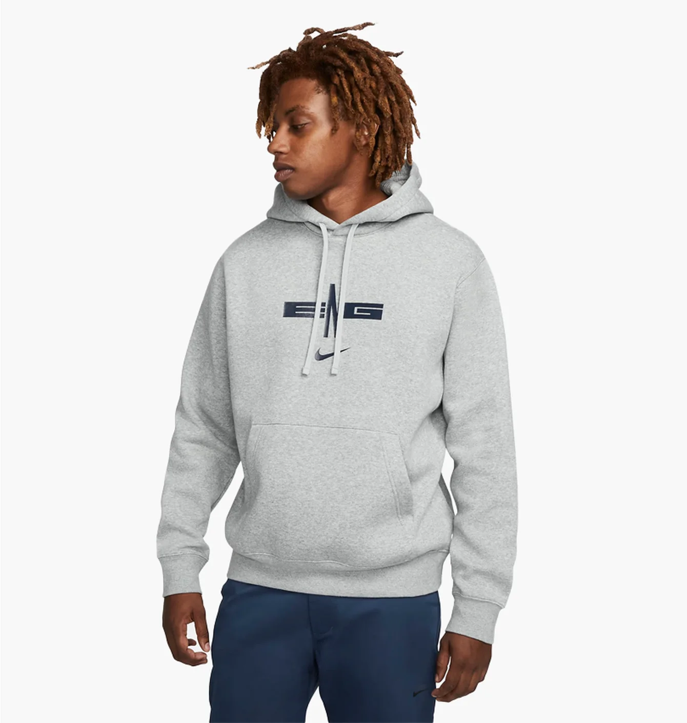 Худі чоловіче Nike England MenS Pullover Fleece Soccer Hoodie Grey DR9720-063