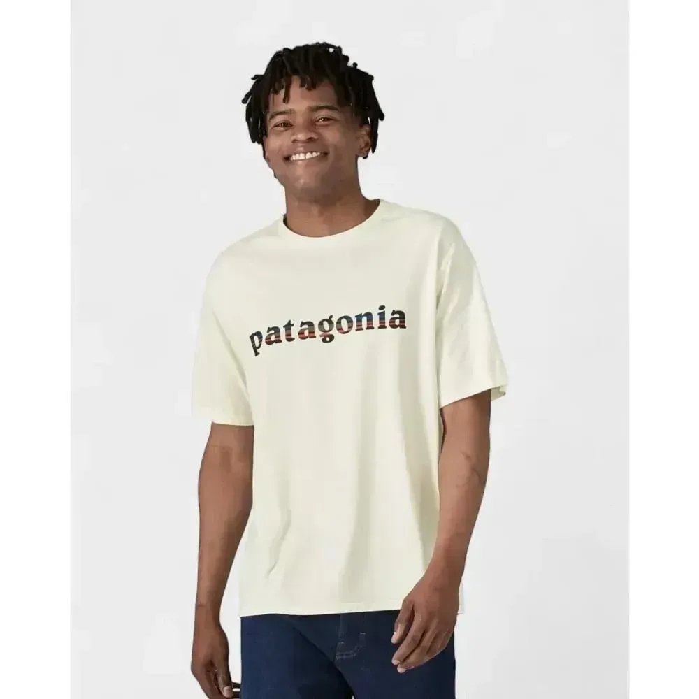 Футболка чоловіча Patagonia Men's '73 Text Logo Organic T-Shirt (NENA37776)