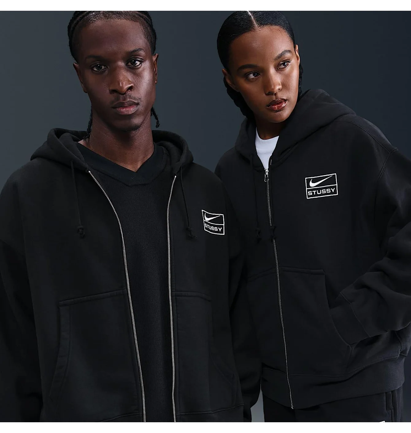 Nike x Stussy Fleece Hoodie Black