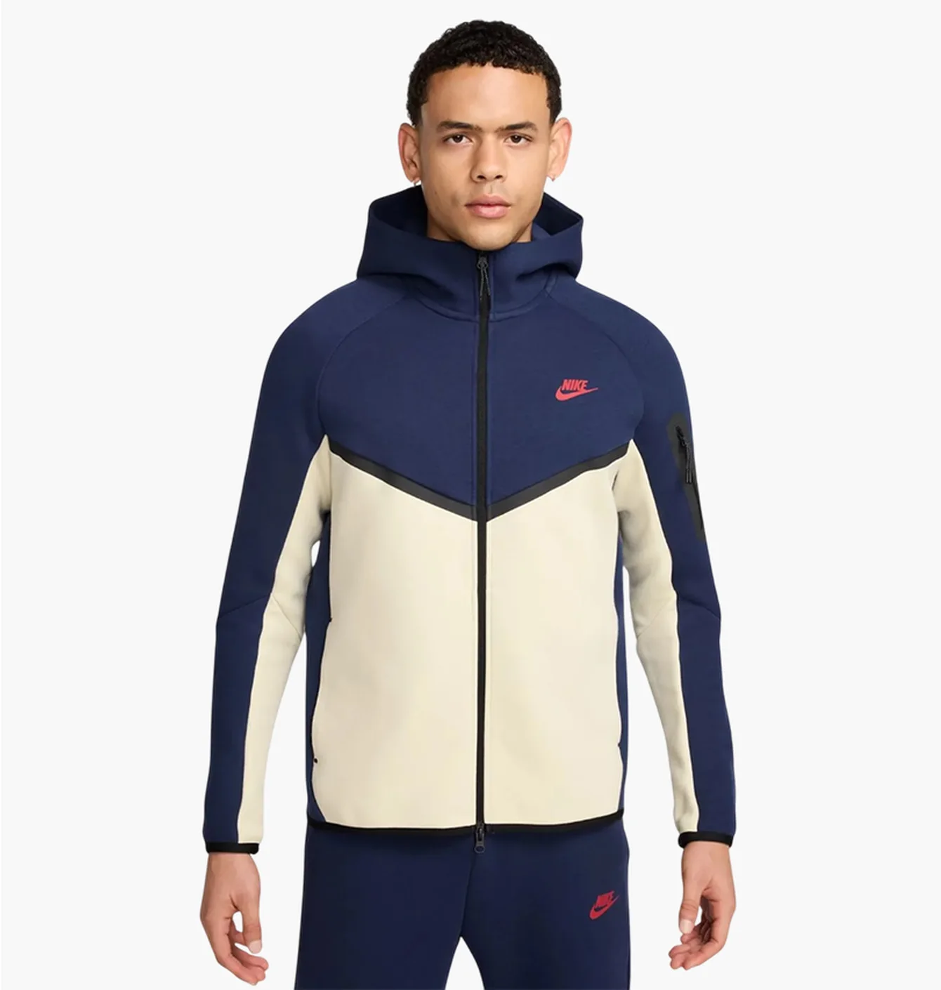 Толстовка Nike Tech Fleece  Blue/Beige