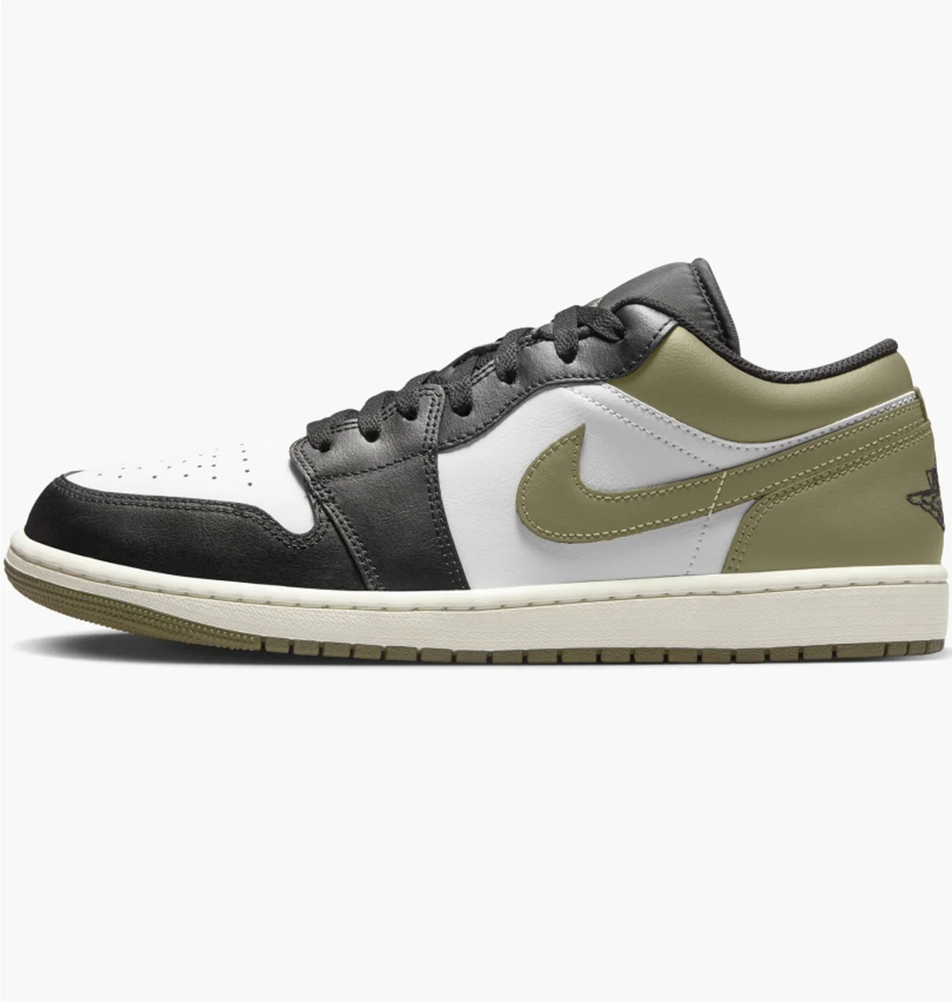Кросівки  Air Jordan 1 Low White/Olive