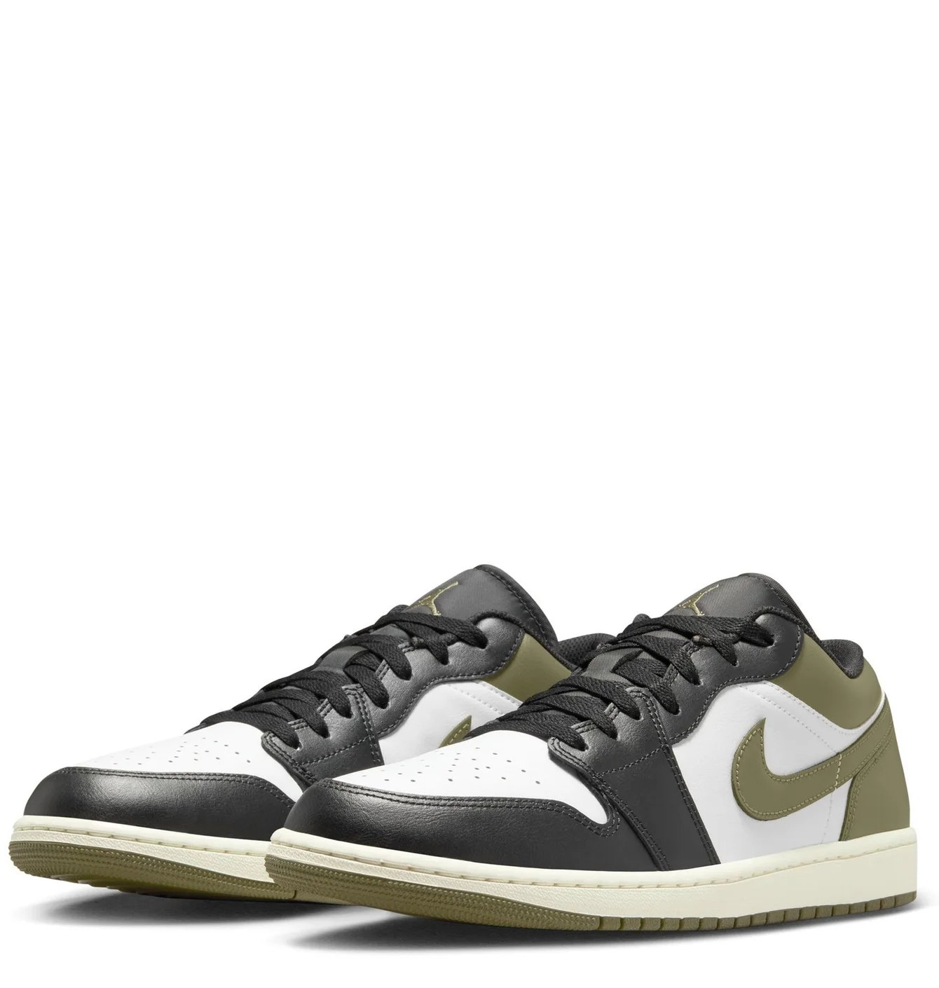 Кросівки  Air Jordan 1 Low White/Olive