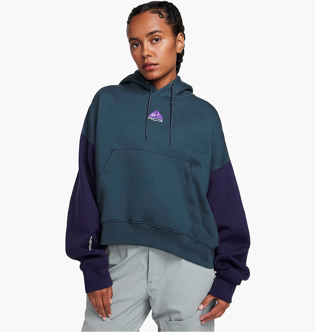 Худі жіноче Nike Lab Acg Therma-Fit Tuff Knit Fleece Hoodie Blue DQ5807-328