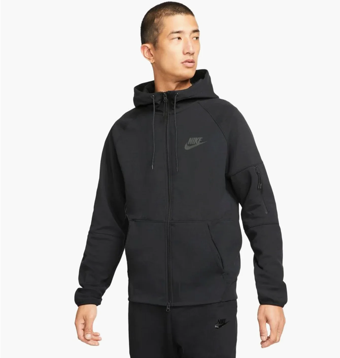 Толстовка чоловіча Nike Sportswear Hoodie Full-Zip Black DD5284-010